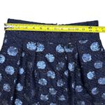 Eva Franco Anthropologie Women's Navy Blue Sequin Polka Dot Tweed Mini Skirt 2 Photo 3