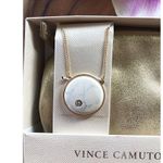 Vince Camuto NIB  Inlaid Stone Necklace and Pouch Photo 2