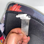 COCOSHIP  Black Floral Halter Bikini Swim Bathing Suit Top Women's Size XL Photo 7