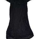 Pinkblush  off the shoulder black lace dress Photo 0