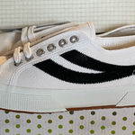 Superga  Classic White Sneakers with Black Stripes Photo 0