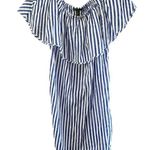 J.Crew NWT Women's Off Shoulder Striped Beach Cover-Up Casual Day Dress Size XS Photo 0