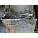 7 For All Mankind  Jiselle Wide Leg Loose Fit Distressed Blue Jeans Size 27 Photo 8