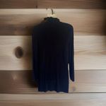 Chico's  Travelers Black Open-Front Jacket Pleated Ruffle Detail 2 = M/12 Photo 1