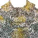 Banana Republic Speckled Print Braided Tie Ruffle Neckline Halter Photo 1