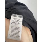 ATM Black Jersey Midi Shirt Dress Large L Button Front Pockets Photo 3