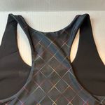 Terez Sports Bra Black Rainbow Seeing Sound Hi-Shine Bra Sz XL NWT Colorful Photo 9