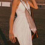 Lady black tie white grad dress  Photo 3