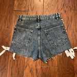 H&M Side Tie High Waisted Denim Shorts Photo 1