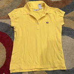 Ralph Lauren Polo Jeans Co.  Yellow Polo Shirt Vintage Y2K American Flag Logo S Photo 0