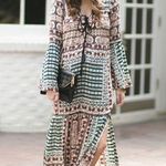 Cleobella Blue and Brown Resort Wear Sundress Photo 0