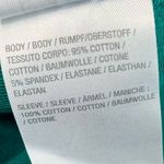 Belle Kim Gravel French Terry Sweatshirt with Plaid Flannel Sleeves Large Green Photo 10