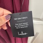 Lulus ‎ Convincing Grace NWT size Small Burgundy Flutter Sleeve Wrap Maxi Dress Photo 6