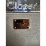 Michael Kors Women's Ivory Zip-Around Wallet Pebble Leather Logo Photo 1