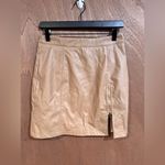 Entro NWT  Brown Faux Leather Mini Skirt Size M Photo 0