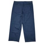 Madewell NWT Women's Emmett Wide-Leg Crop Pant Welt Pocket Size 33 Ink Photo 5