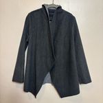 NWT Dictionary Women’s Jacket Sweater Cardigan Open Gray Polyester‎ Size Large Photo 6