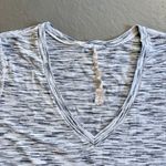 Lululemon What The Sport Tee Tiger Space Dye Black White V-Neck Shirt Size 6 Photo 3