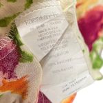 Karen Kane 3X Ruffle Front Garden Fairy Floral Blouse Orange Pink Vibrant Bold Photo 7