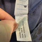 Marine layer  Blue Leopard Print Cropped Button Up Longsleeve Shirt Size Small Photo 4