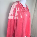 Lane Bryant Livi Activewear Half Tie Dye Laced Front Hooded Sweatshirt 18/20 Photo 3
