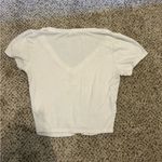 Bozzolo White V-Neck Short Sleeve Top Photo 2