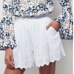 Free People White Eyelet Shorts  Photo 0