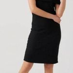 Anthropologie SOL ANGELES Dress Womens Large Black Thermal Off Shoulder Knit Size undefined Photo 0