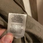 Eileen Fisher  100% Cotton Ribbed‎ Jacket Khaki Zip Up Stand Up Collar Womens Med Photo 5