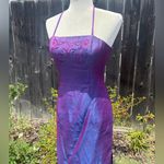 Gunne Sax Vintage Jessica McClintock Millennium Iridescent Purple Dress XS Photo 3