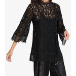 Johnny Was  BIYA Starlet Lace Blouse In Black Size Small EUC Photo 0