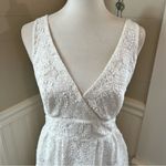 Maje White Lace Crochet Midi Dress Coastal Cowgirl Wedding Yacht Wife Boho Bride Photo 6