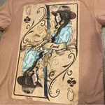 Hooey Lady Luck Graphic Light Brown Tan Short Sleeve T Photo 6