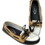 Tod's Color block Leather Lace & Bow Driving Shoes Topsiders Moccasins Size 36 Photo 13