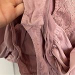 Mauve Pink Satin and Lace Lulu’s Bodysuit Size XS Photo 2