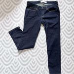 Abercrombie & Fitch  Women’s Straight Leg Dark Wash Blue Denim Jeans 10 Short Photo 0