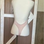 Beige Cutout Backless Bodysuit. Hook and Eye on Crotch. SIZE SMALL. NIP Tan Photo 1