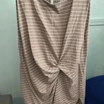 Mustard Seed NWT  side tie knot grey and white striped sleeveless top Bin11‎ Photo 0