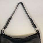 Tahari  large black pebbled faux leather shoulder bag Photo 2