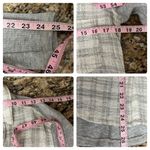 Holding Horses Forsby Plaid Button Up Tunic Blouse S Gauze Lagenlook Minimalist Photo 5