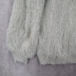 easel  Fuzzy Sweater Gray Shaggy Knit Pullover Cozy Grunge Y2K Softcore M Medium Photo 7