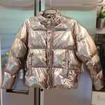 💕MOTHER💕 The Pillow Talk Puffer Jacket Metallic Size L Photo 7