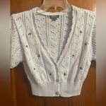 Wild Fable Light Blue Cropped Cardigan Sweater/Shrug, Great Condition, Medium Photo 2
