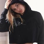 Urban Outfitters UO cropped black hoodie Photo 1