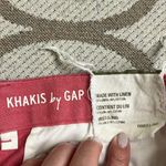 Gap Boyfriend roll up linen cotton autumn rose 9β inseam Bermuda Shorts Photo 2