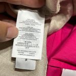 J.Crew Women's Fringe Embroidered Linen Keyhole Crewneck Tan White Top Size 00 Photo 5