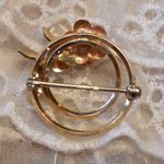 Krementz Darling  Rose / Flower Brooch Gold & Rose Gold Overlay Or Filled Photo 3