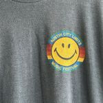 Aviator Nation Smiley Face Austin City Limits Music Festival Gray T Shirt Size L Photo 3