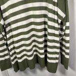 Caslon  Women's 3X Green & White Striped Long Sleeve Pullover Knit‎ Sweater Photo 11