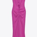 ZARA   Pink Halter fitted bodycon maxi Dress evening party holiday wedding  Photo 10
